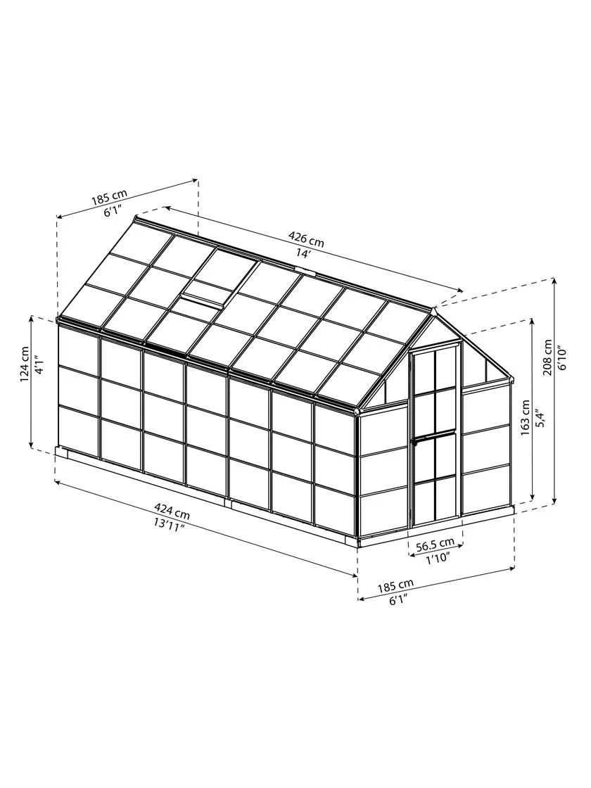 Canopia® By Palram Harmony™ Greenhouse, 6' X 14' - Image 2