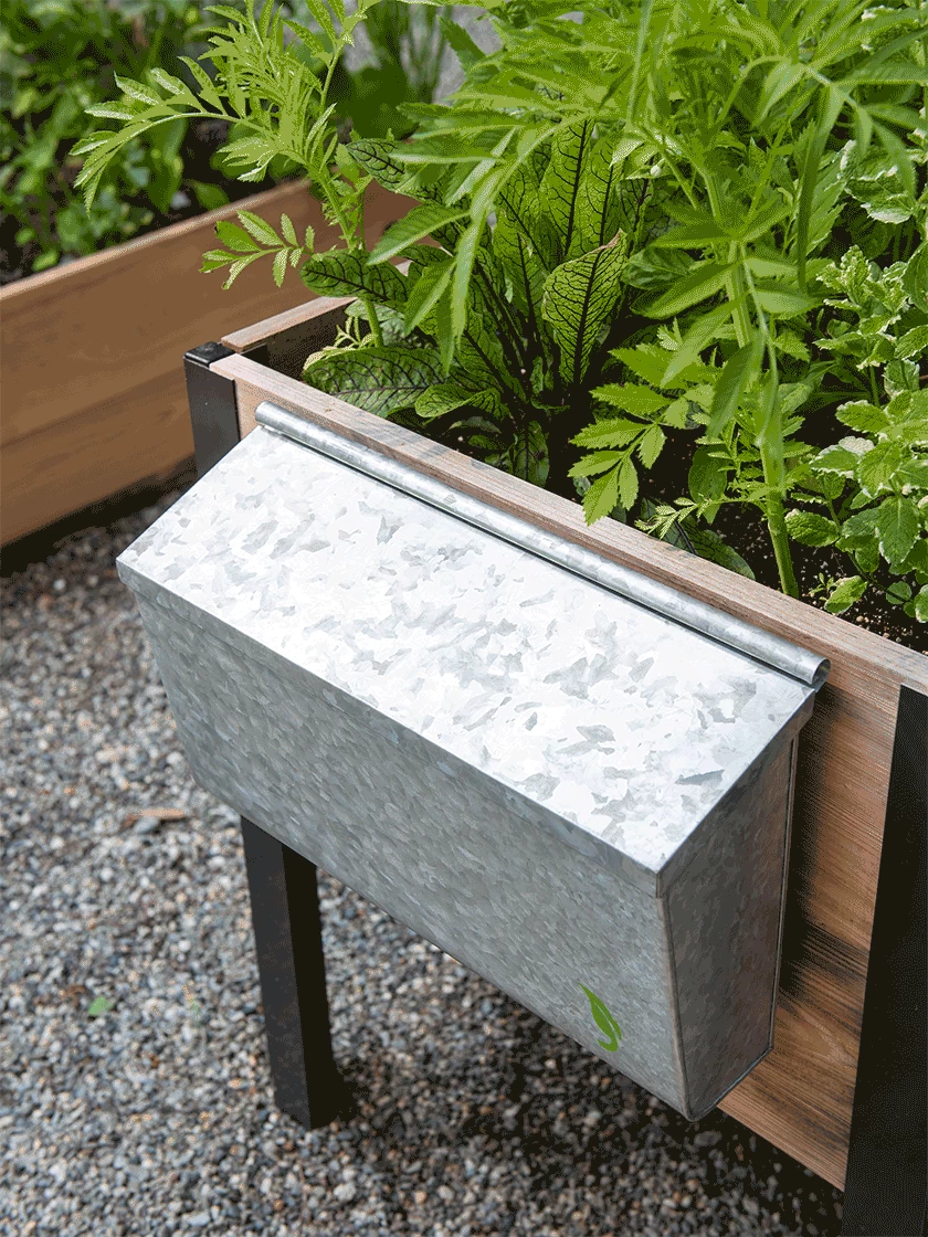 Galvanized Garden Tool Storage Box - Image 3