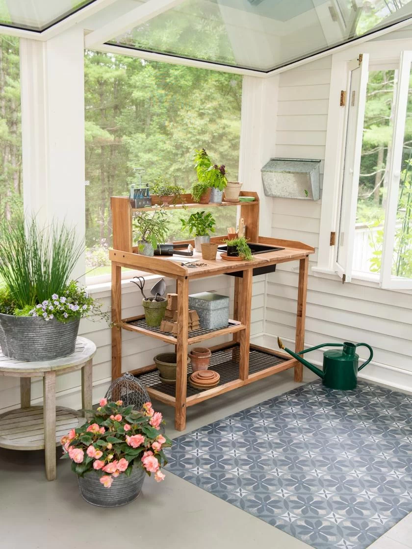 Galvanized Garden Tool Storage Box - Image 7